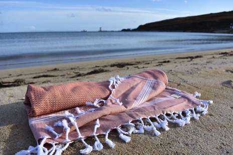 Cotton and Olive Tuana Hammam towel